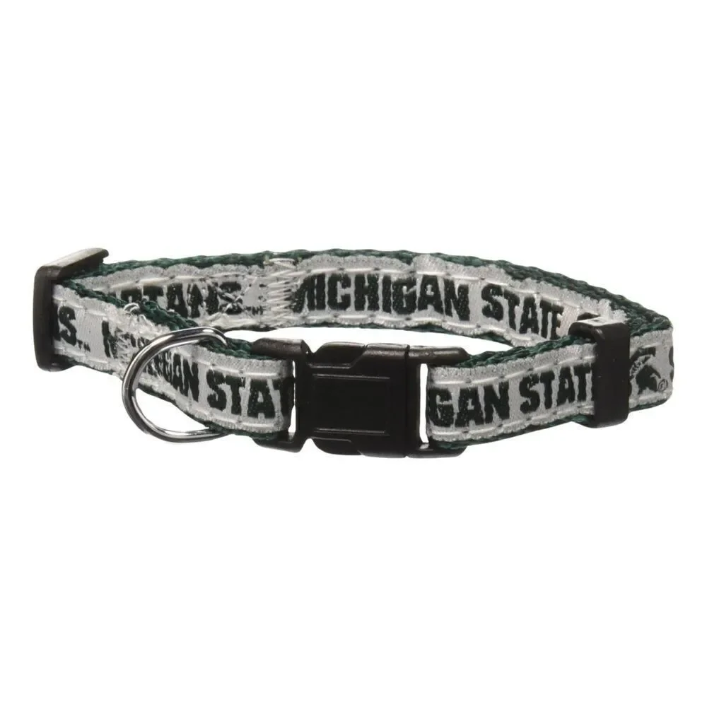 Pets First Collegiate Pet Dog Collar Michigan State Spartans Small NWT
